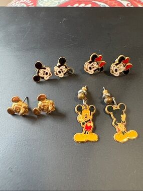 Disney Kids Mickey & Minnie Earring Bundle